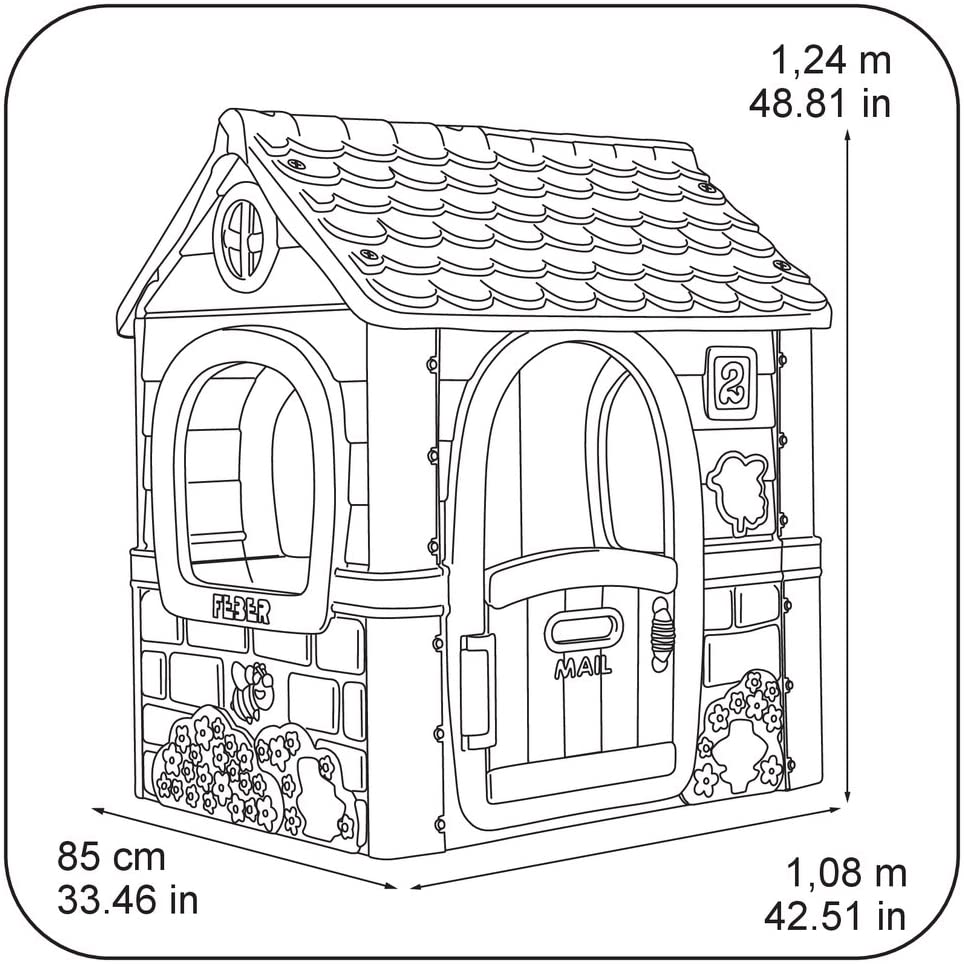 Casetta gioco da giardino la mia prima casa Fantasia