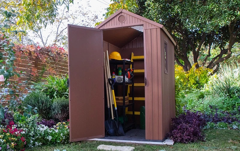 Casetta Cottage da giardino in polipropilene finitura legno Keter Darwin 4x6