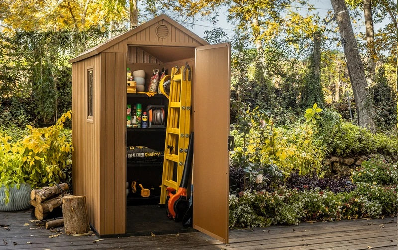 Casetta Cottage da giardino in polipropilene finitura legno Keter Darwin 4x6