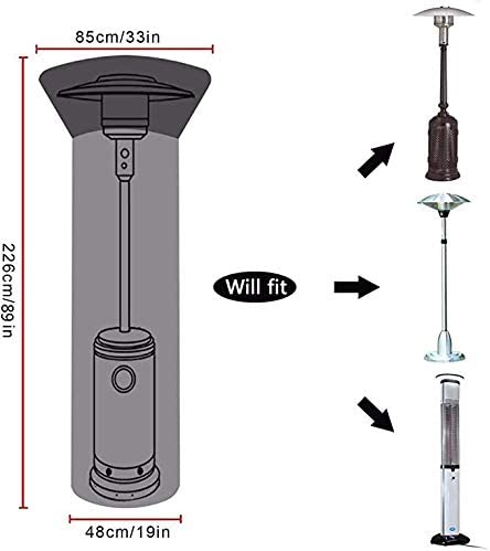 Cover protezione per stufe a gas da esterno a fungo termopatio Niklas