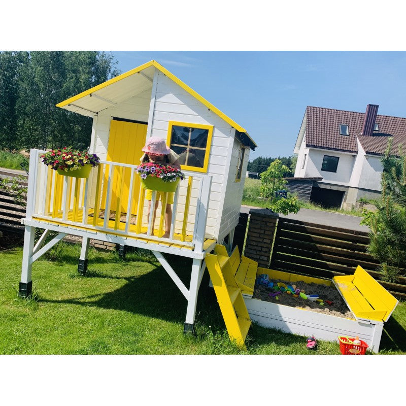 Casetta palafitta in legno gioco da giardino Maya Wooden chalet Maxi