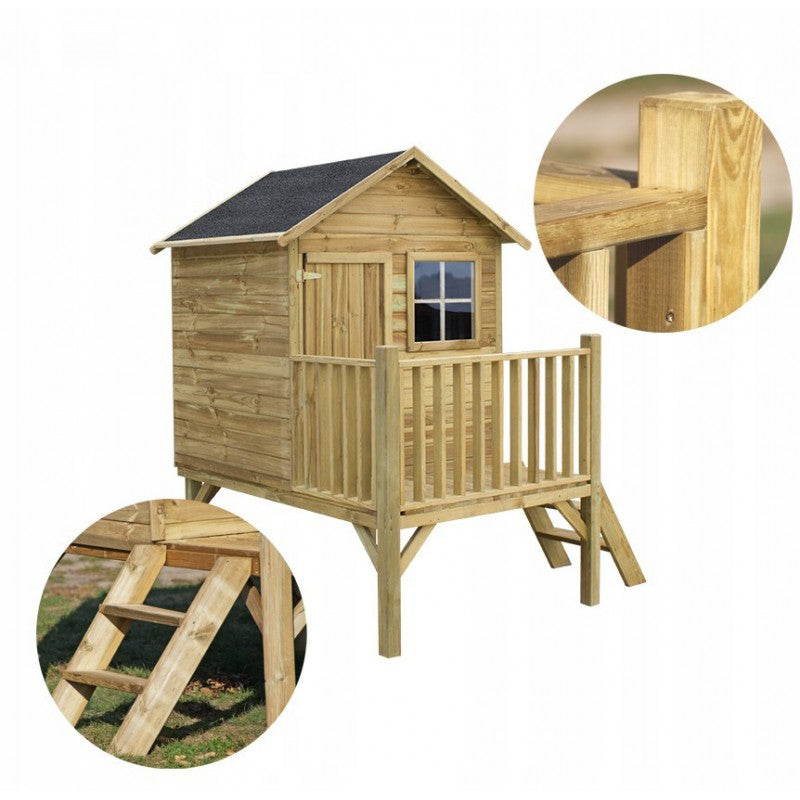 Casetta palafitta in legno gioco da giardino Winnie first Wooden chalet