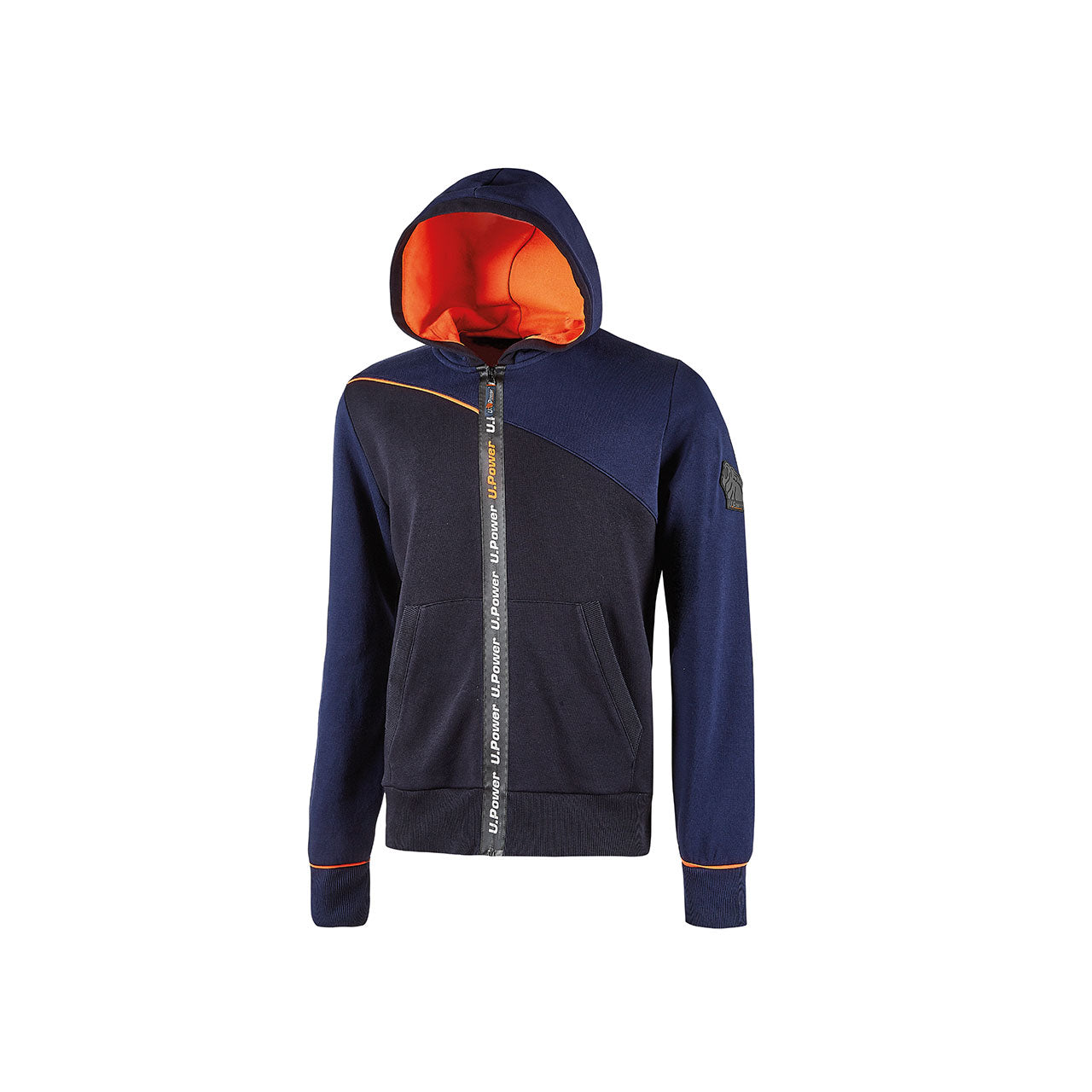 Felpa da lavoro full zip con cappuccio JUPITER U-POWER