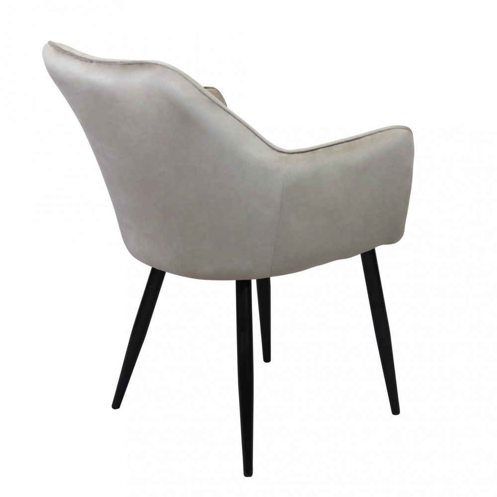 Sedia poltrona design da interno con struttura in metallo e seduta rivestita in velluto Dobby