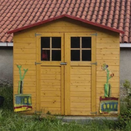 Casetta da giardino in legno di abete Garden Wooden Cottage a pannelli Val Gardena