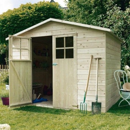 Garden Wooden Cottage a pannelli in legno di abete bianco da esterno giardino L242xP182xH200 cm Val Di Fassa