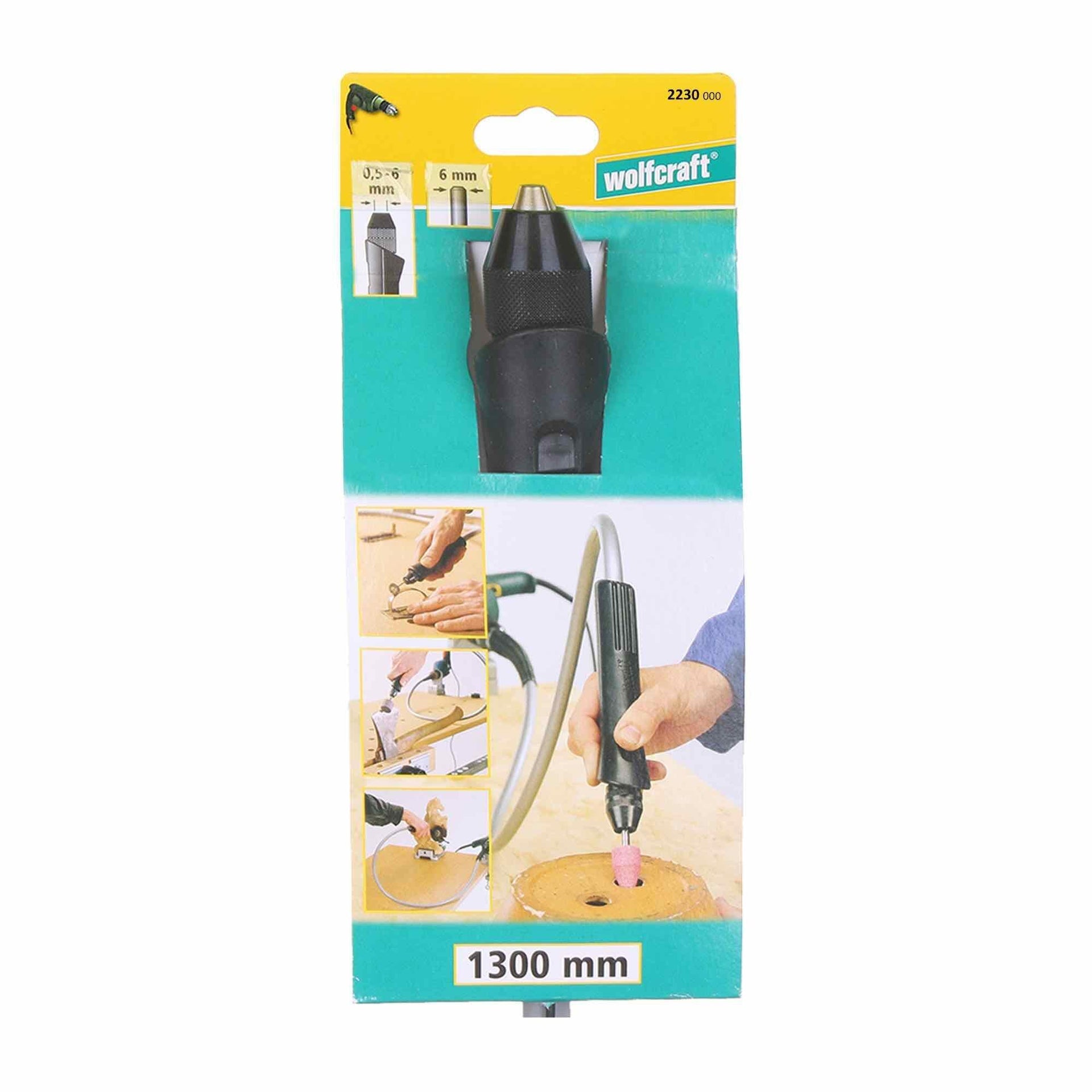 Albero flessibile mandrino WOLFCRAFT cilindrico per trapano art 2230000