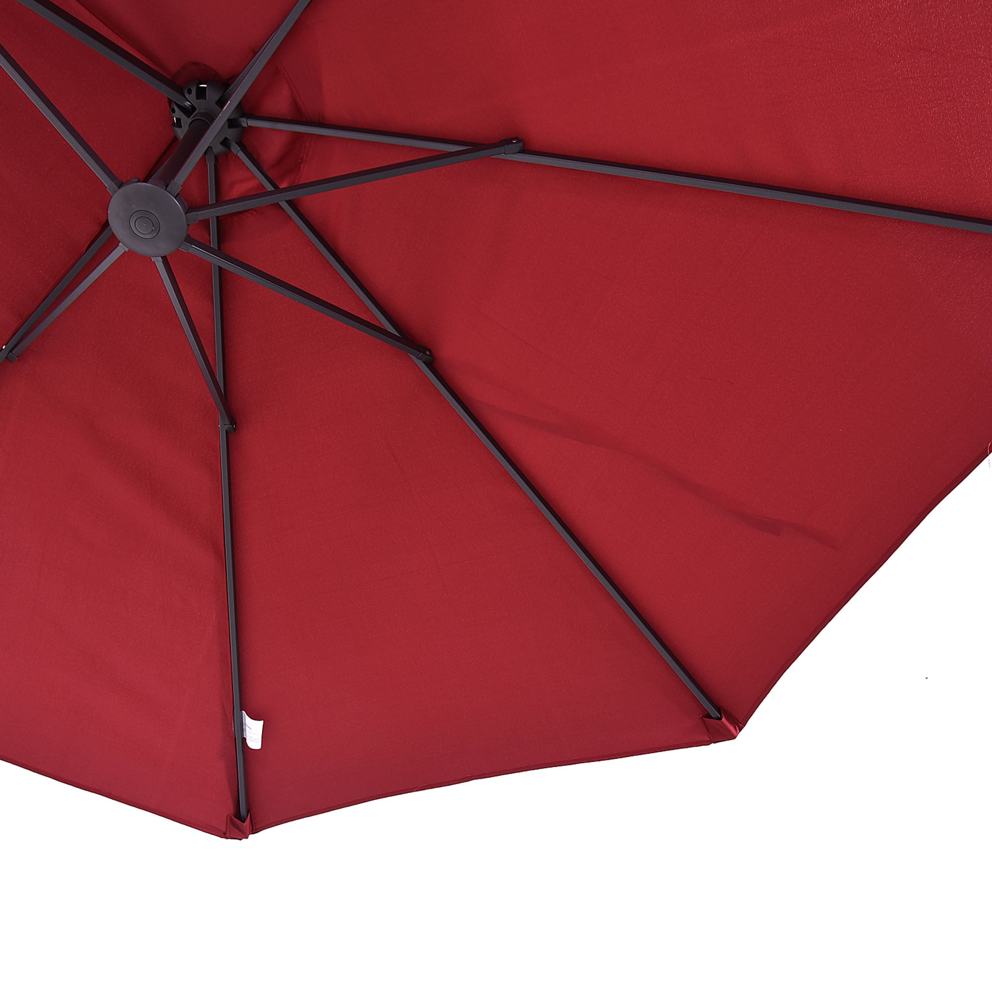 Ombrellone Doppio da giardino in alluminio Alu Twin 460x270xH240 cm Bordeaux