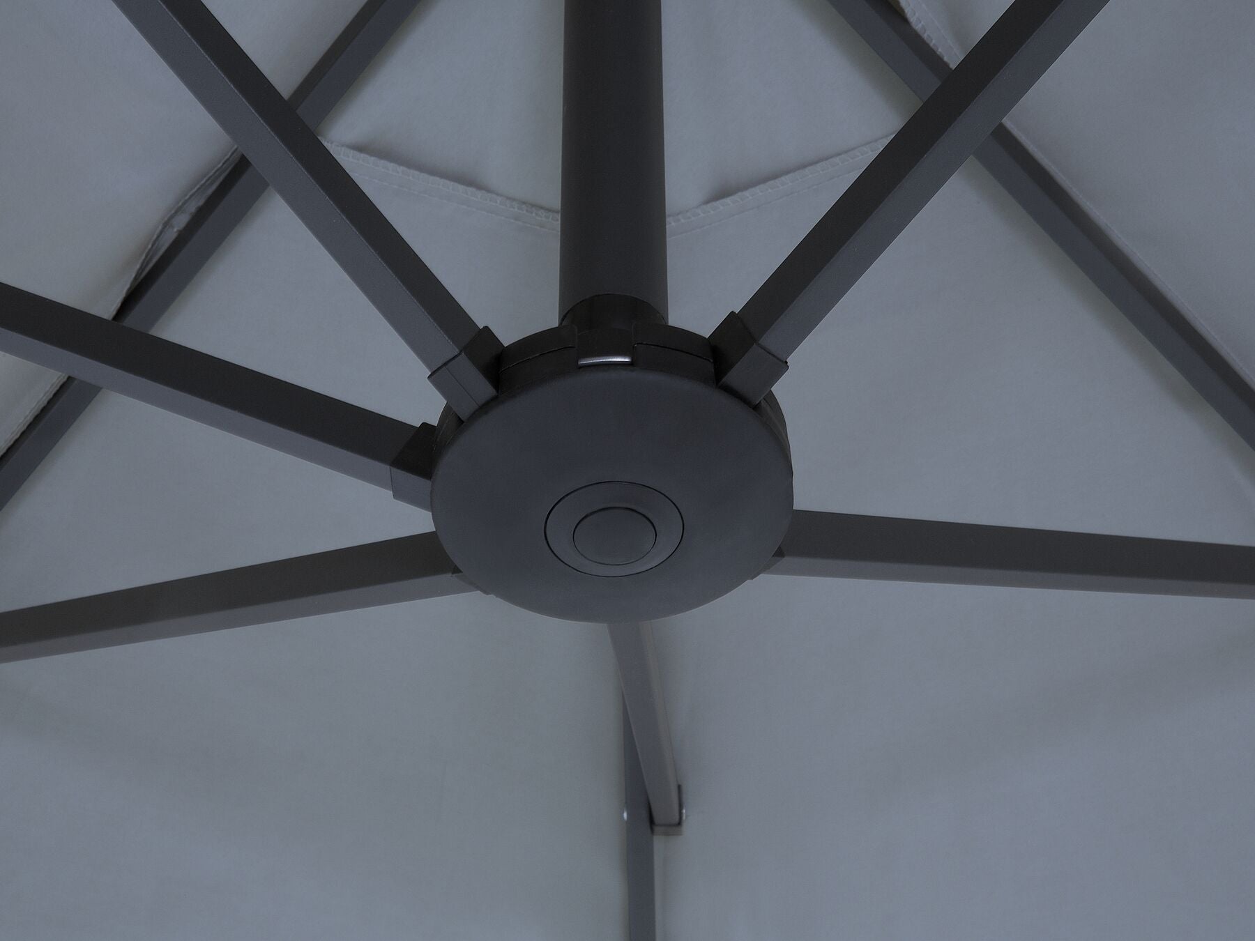 Ombrellone doppio da giardino in alluminio 460x270xH240 cm Alu Twin Grigio