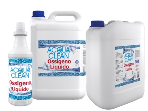 Ossigeno liquido per trattamento piscina  5 lt Acqua Clean