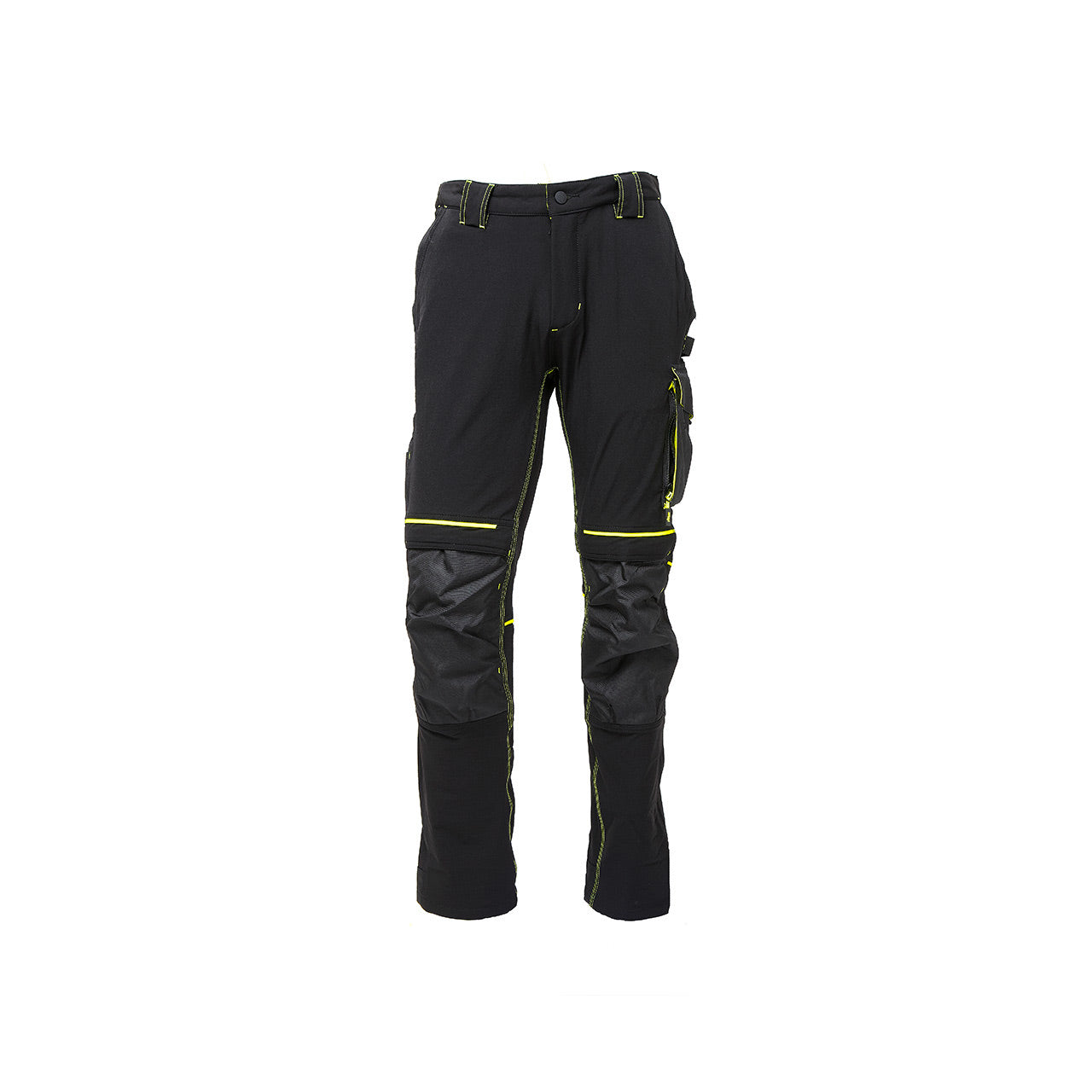Pantalone da lavoro in tessuto U-4 con tasche black carbon ATOM U-Power