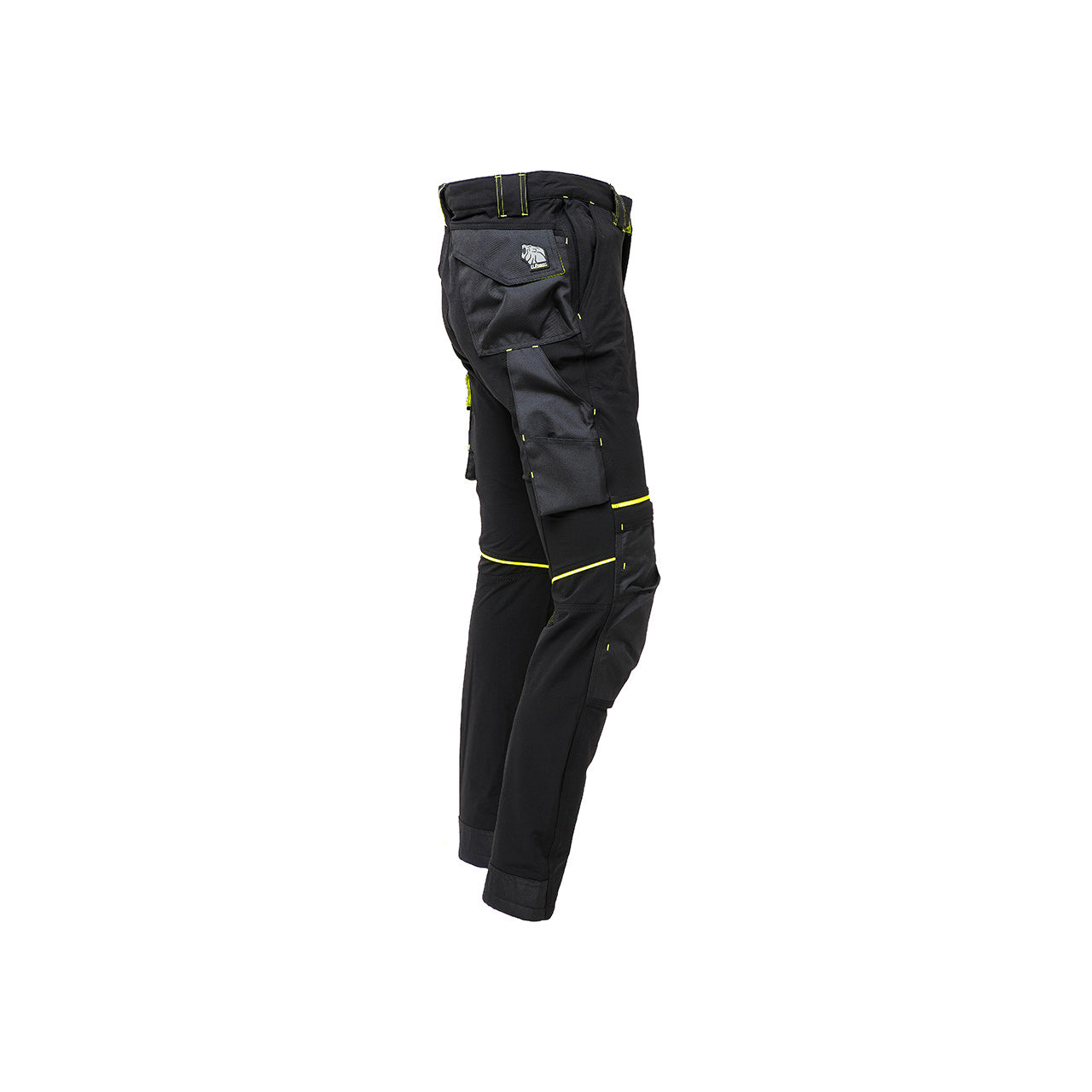 Pantalone da lavoro in tessuto U-4 con tasche black carbon ATOM U-Power