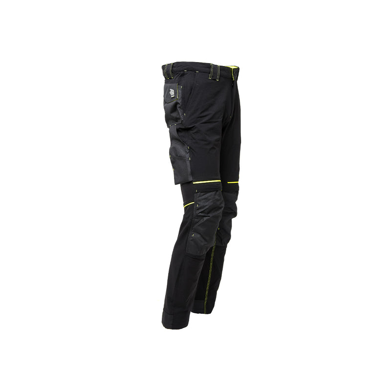 Pantalone da lavoro in tessuto U-4 con tasche black carbon ATOM U-Power