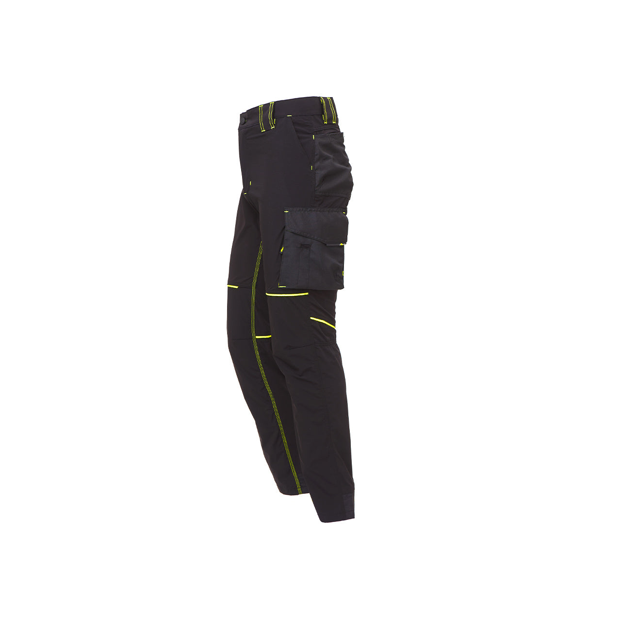 Pantalone da lavoro in tessuto U-4 con tasche Black Carbon WORLD U-Power