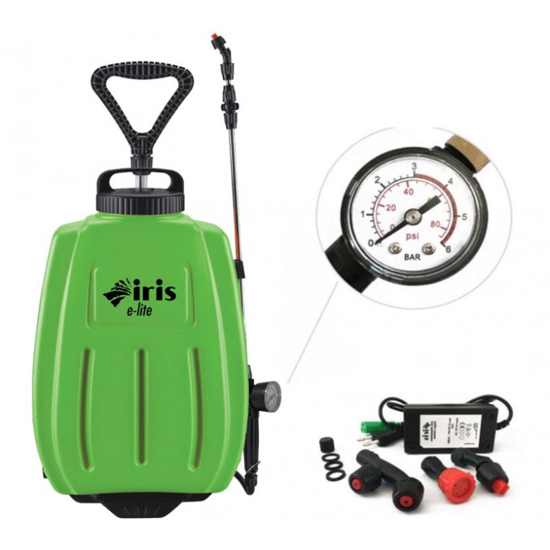 Pompa irroratrice 2in1 zaino Spalla e Trolley 16lt Batteria litio 10A Iris Elite G&F