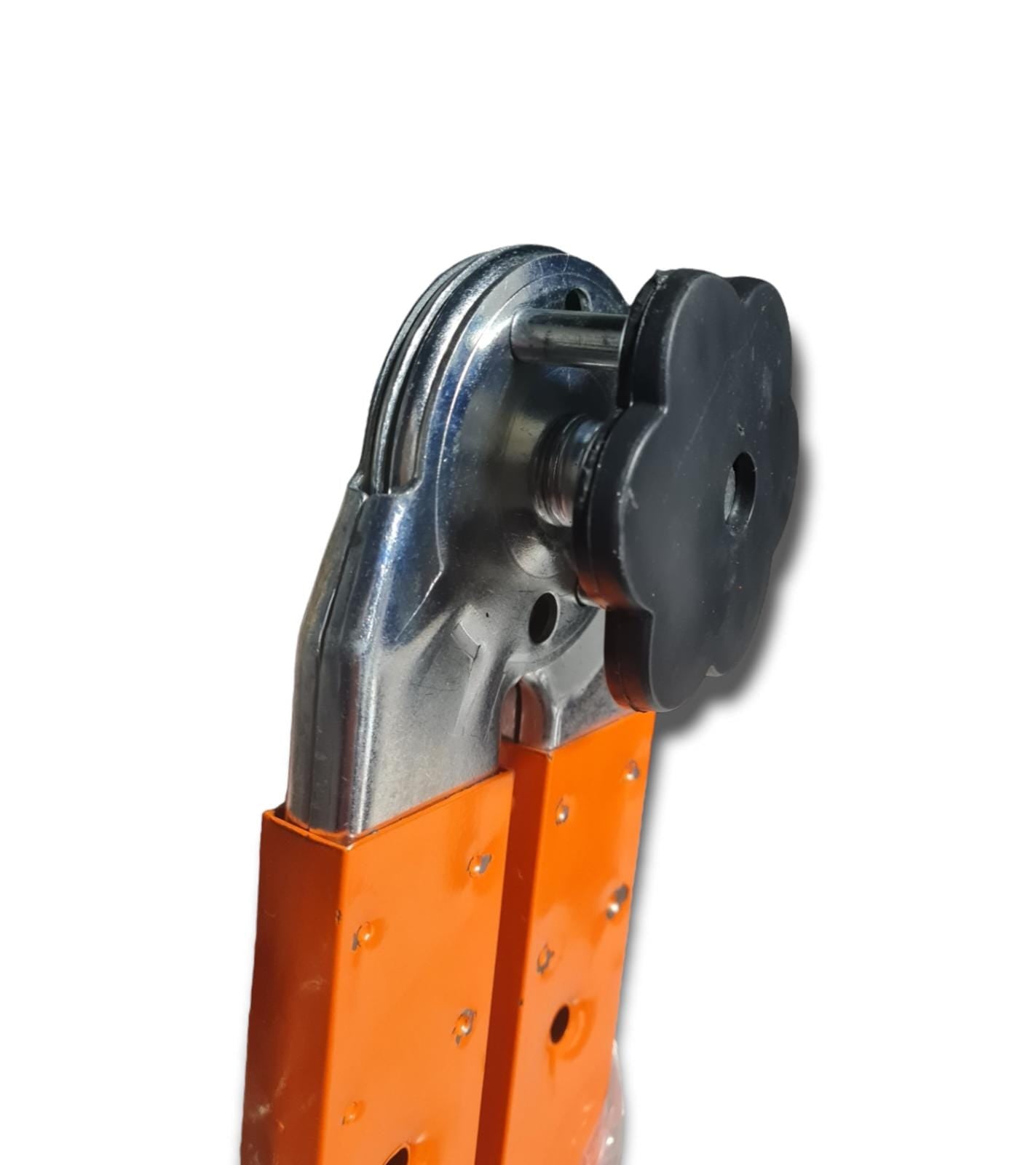 Scala telescopica a cavalletto in acciaio 4+4 gradini H 380 cm Giraffa Brixo