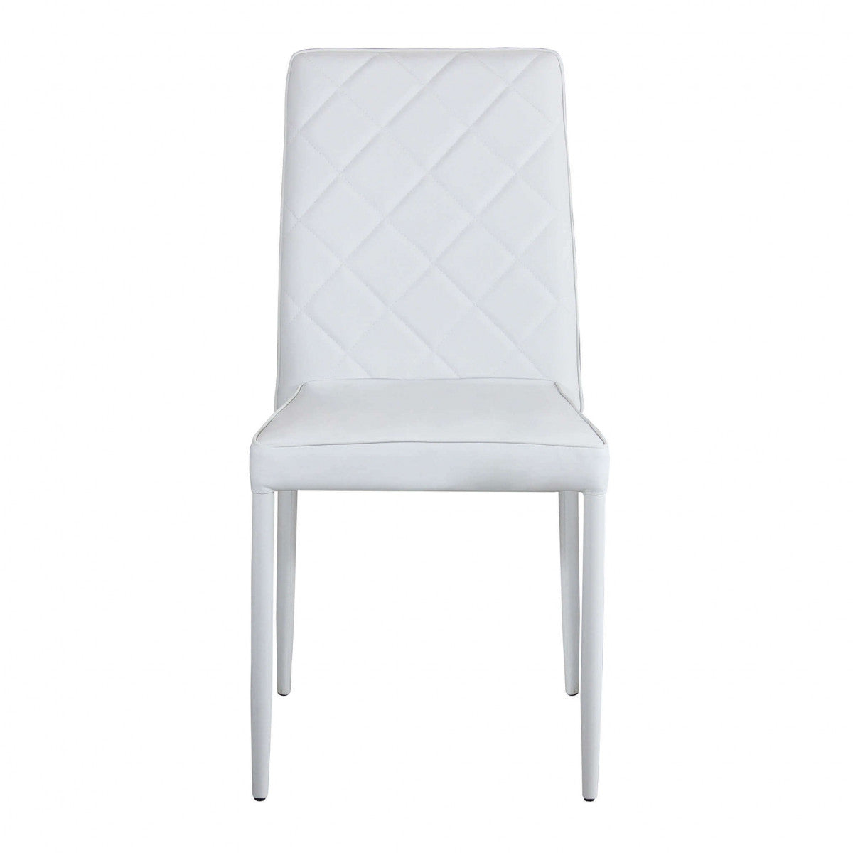 Sedia da pranzo per interni in acciaio ed ecopelle Skin