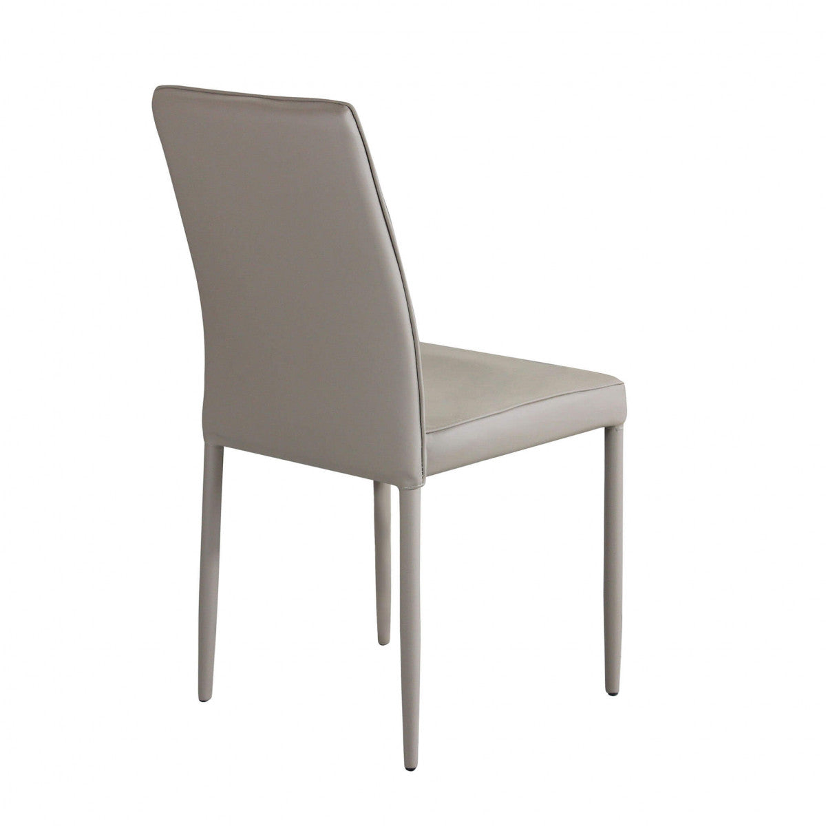 Sedia da pranzo per interni in acciaio ed ecopelle Skin