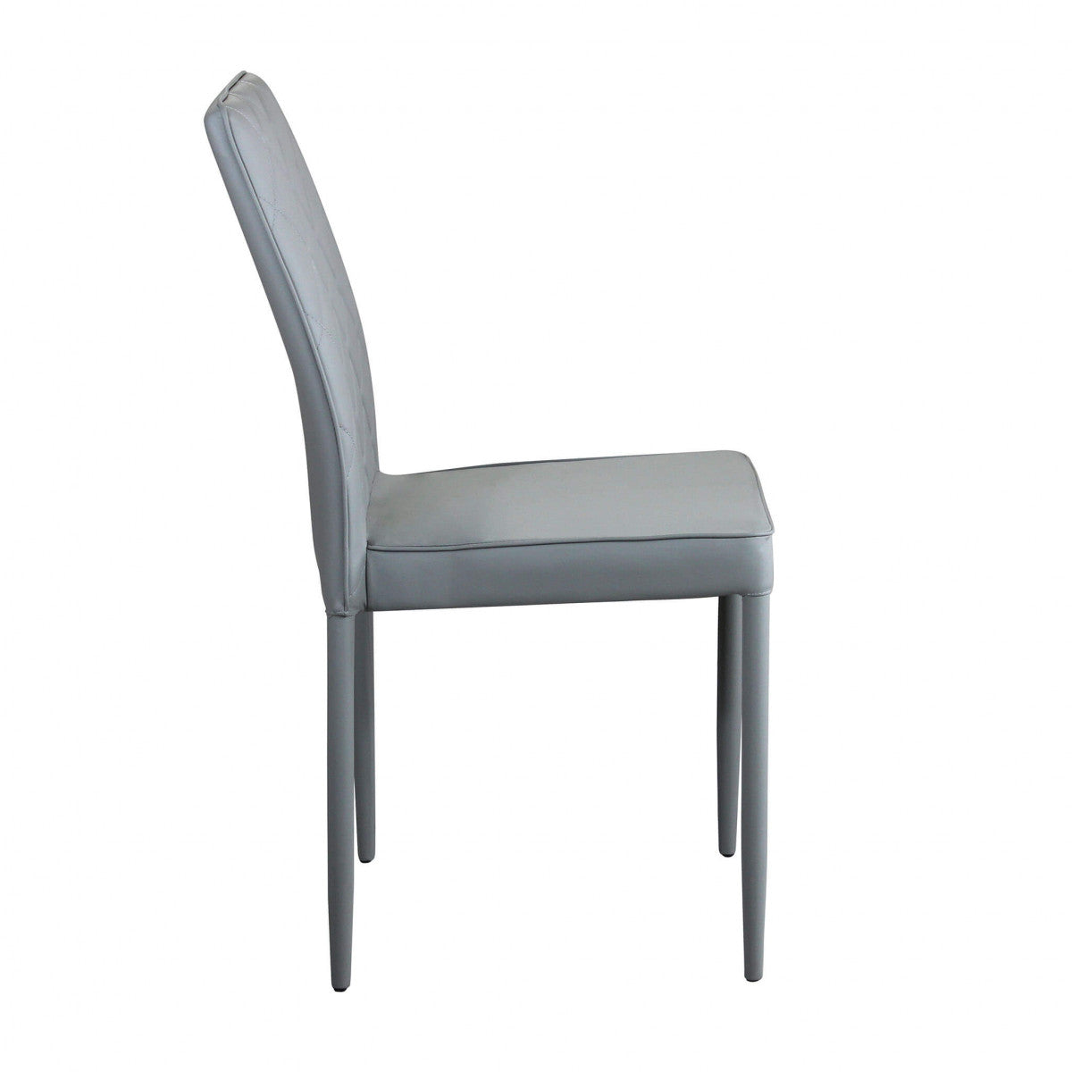 Sedia da pranzo per interni in acciaio ed ecopelle Skin