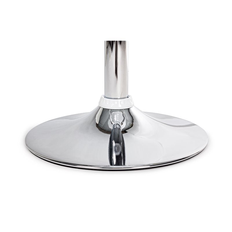 Sgabello da interno bar con seduta in abs e base in acciaio con altezza