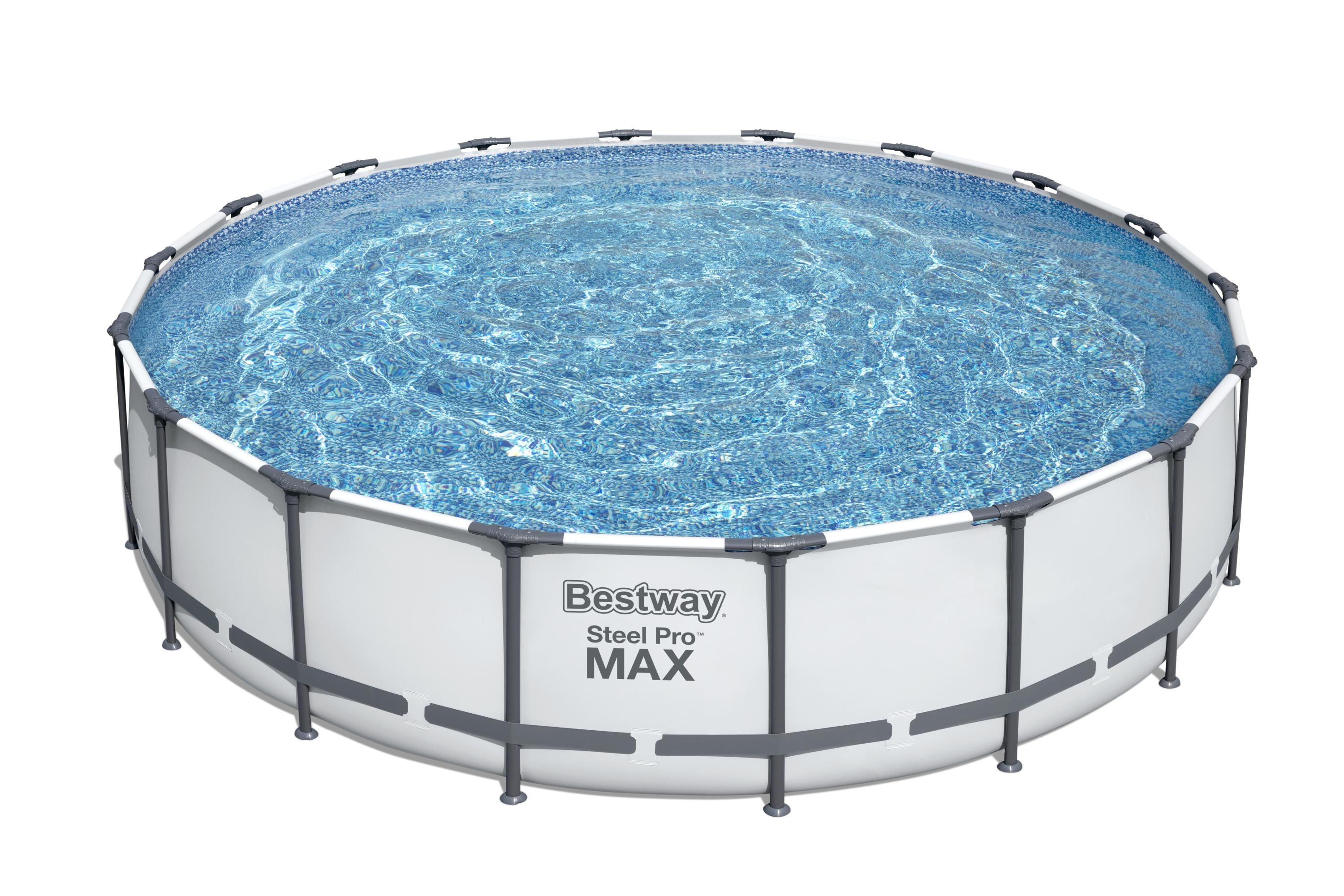 Piscina fuoriterra tonda 549x122H Steel Pro Max Bestway 56462 completa accessori