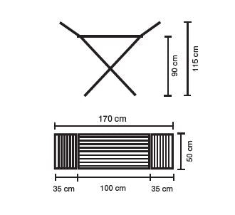 Stendibiancheria resina resistente 18 metri Stendipratiko