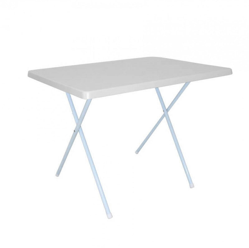 Tavolino pieghevole 79x59x61 cm da esterno con struttura in acciaio