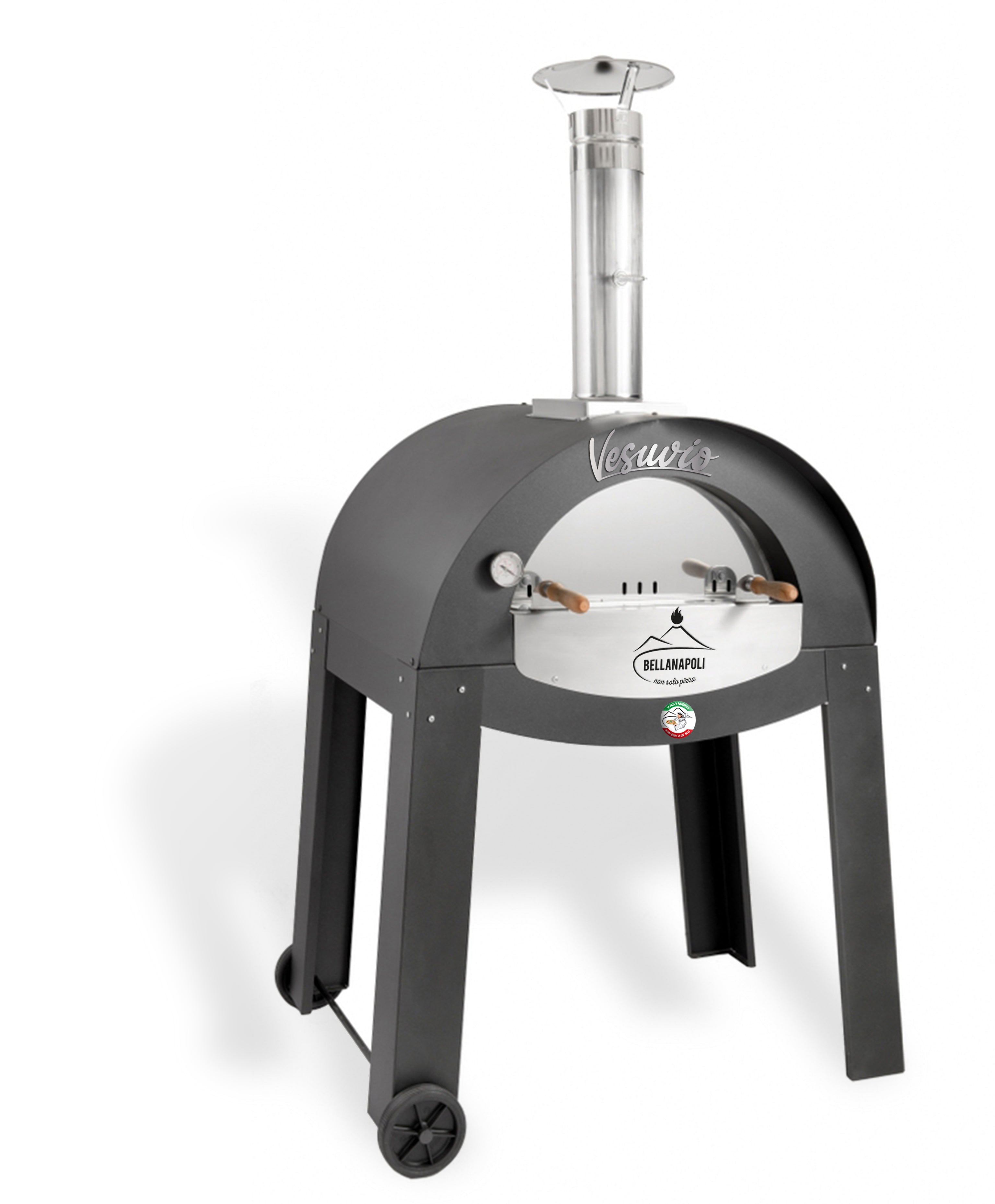 Forno a legna 4 pizze cottura diretta su pietra Bella Napoli Vesuvio