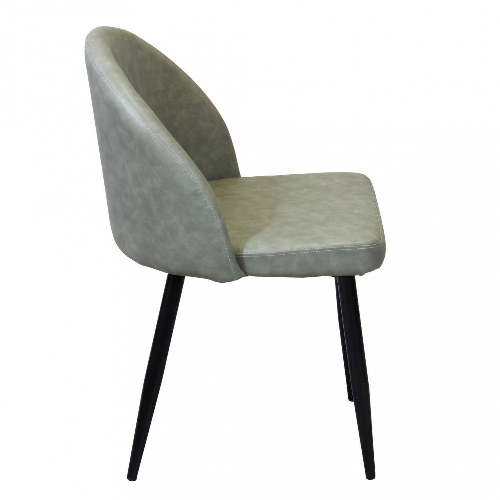 Sedia poltrona da interno con struttura in metallo e seduta morbida rivestita in ecopelle Call Me Large