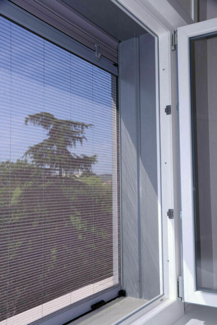 Zanzariera universale verticale con finitura marrone per tapparelle motorizzate Stop Inset