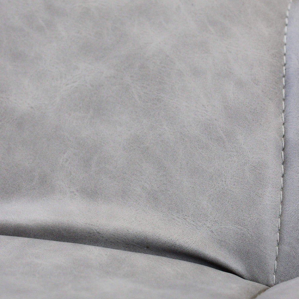 Sedia larga da interno sala da pranzo con struttura in metallo e seduta morbida rivestita in ecopelle No Arm